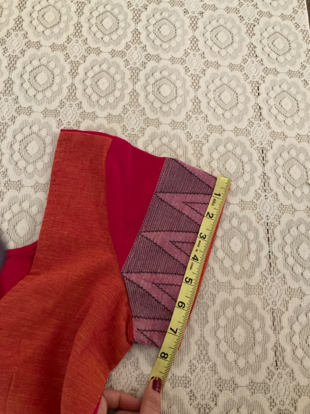 Linen saree - Picture 6 of 10